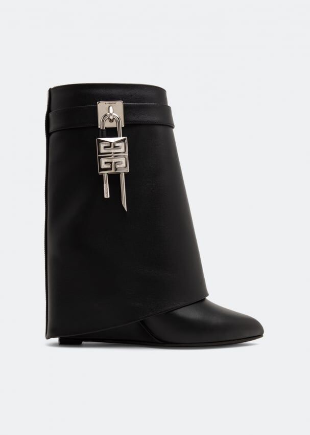 Ботинки GIVENCHY Shark Lock ankle boots, черный BE602RE147001 | Black фото 1