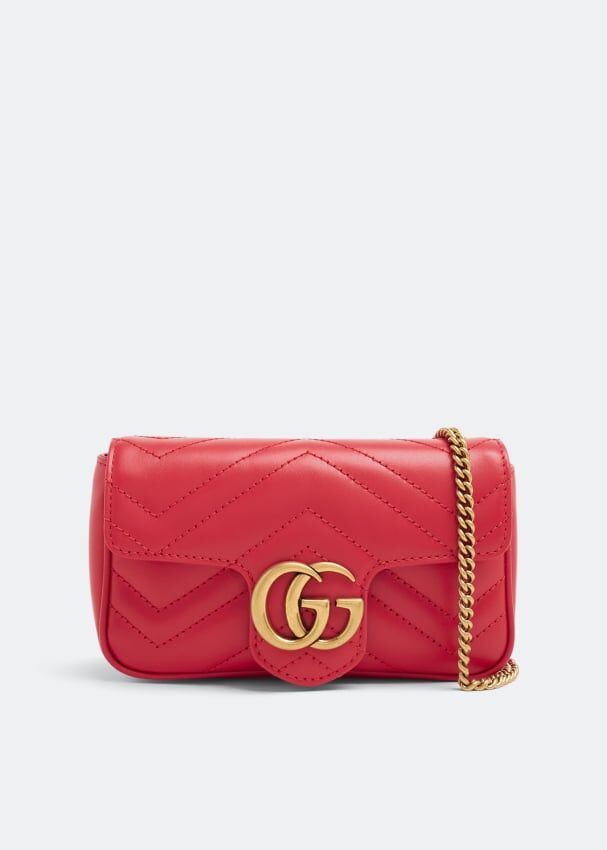 Сумка кросс-боди GUCCI GG Marmont super mini bag, красный 476433DTDHT6832 | Red фото 1