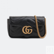 Сумка кросс-боди GUCCI GG Marmont super mini, черный 476433DTDCT1000 | Black фото 1