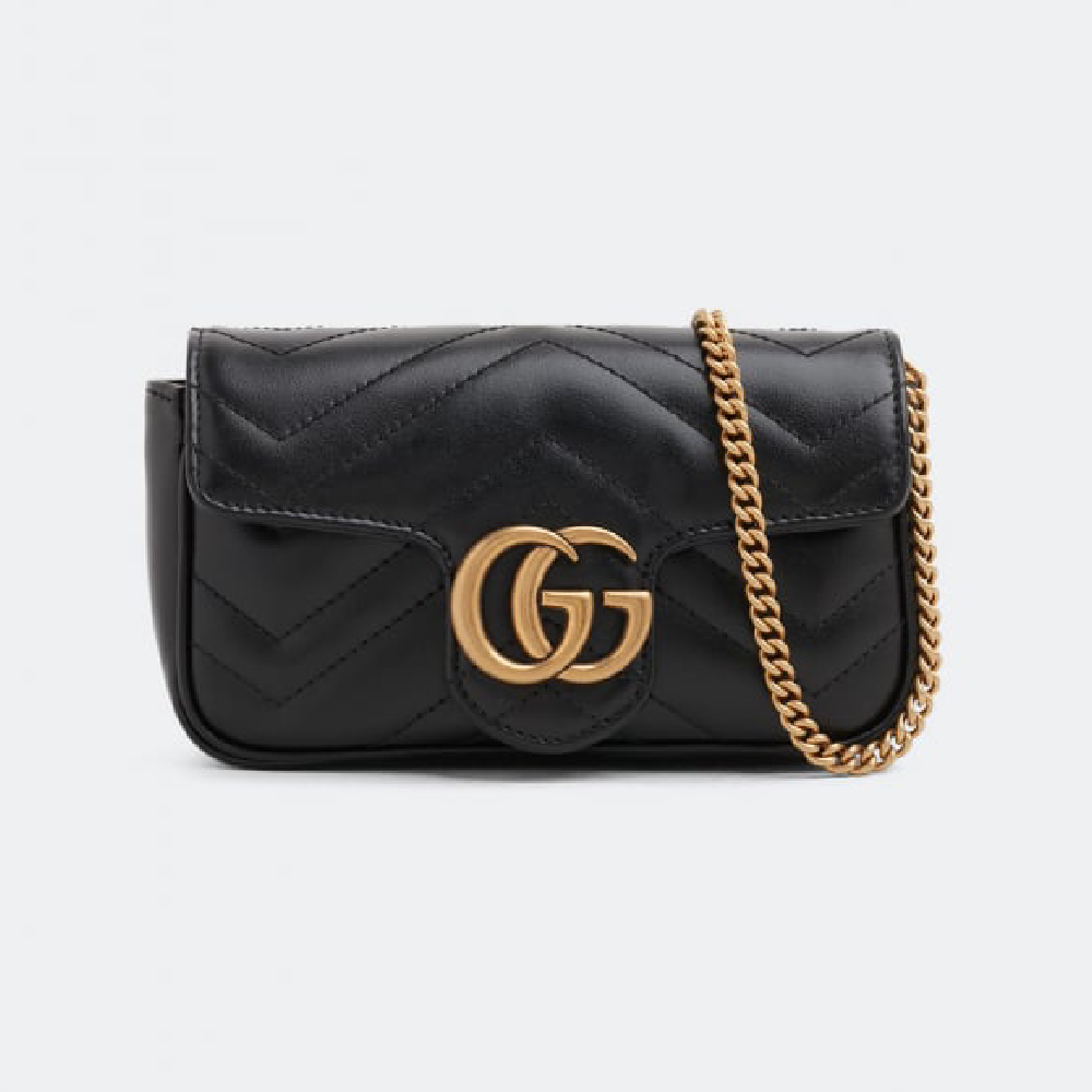 Сумка кросс-боди GUCCI GG Marmont super mini, черный 476433DTDCT1000 | Black фото 1