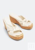 Мюли JIMMY CHOO Avenue Wedge 95 mules, белый J000161485 | White фото 5