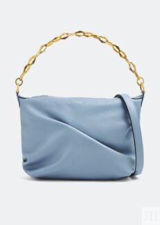 Сумка-хобо JIMMY CHOO Diamond Soft small hobo bag, синий