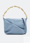 Сумка-хобо JIMMY CHOO Diamond Soft small hobo bag, синий J000158330 | Blue фото 1