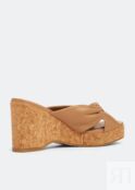 Мюли JIMMY CHOO Avenue Wedge 95 mules, коричневый