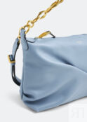 Сумка-хобо JIMMY CHOO Diamond Soft small hobo bag, синий