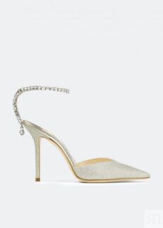 Туфли JIMMY CHOO Saeda pumps, серебряный