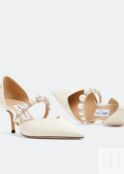 Туфли JIMMY CHOO Aurelie 65 pumps, белый J000143364 | White фото 3