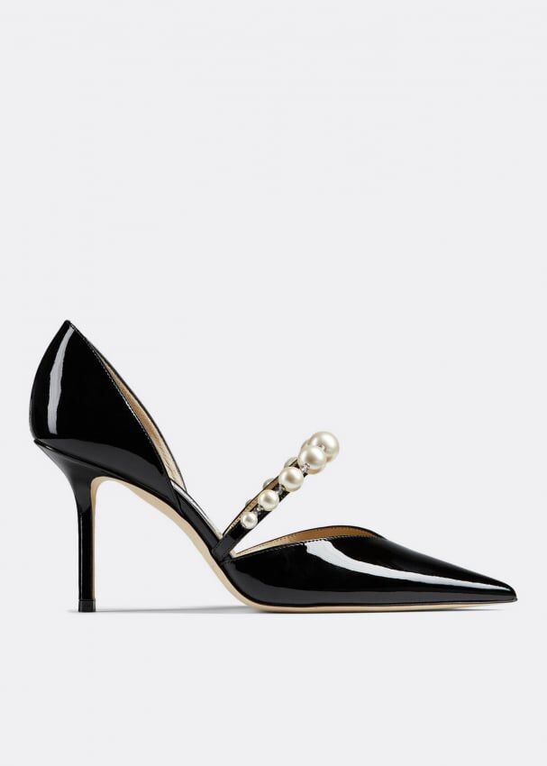 Туфли JIMMY CHOO Aurelie 85 pumps, черный J000143245 | Black фото 1