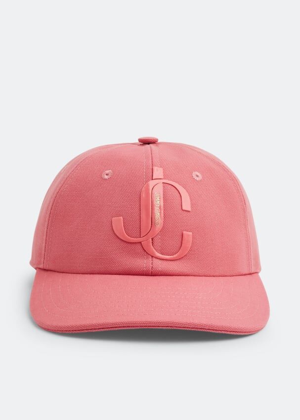 Кепка JIMMY CHOO Paxy baseball cap, розовый