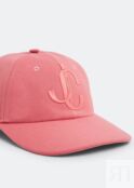 Кепка JIMMY CHOO Paxy baseball cap, розовый