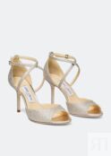 Сандалии JIMMY CHOO Emsy 85 sandals, серебряный