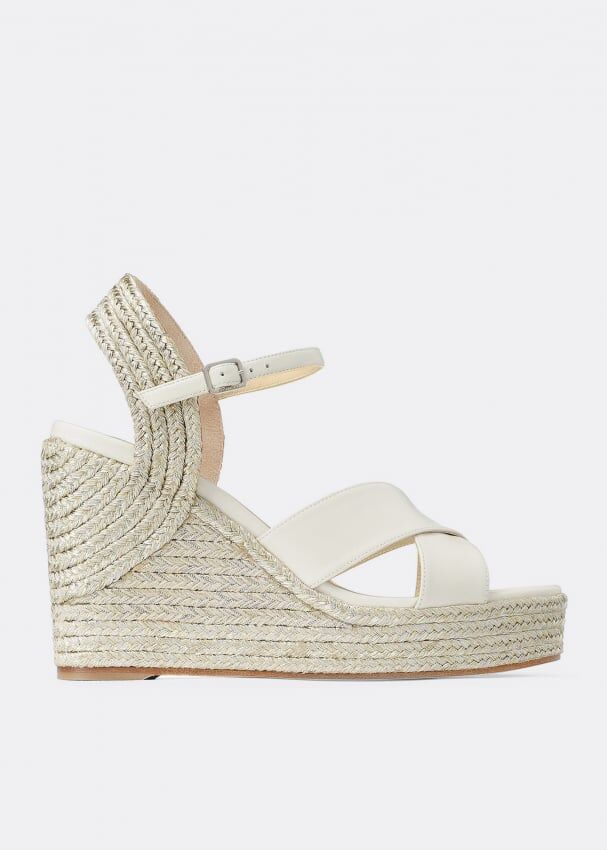 Сандалии JIMMY CHOO Dellena sandals, белый J000123850 | White фото 1