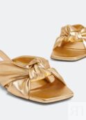 Сандалии JIMMY CHOO Avenue flat sandals, золотой J000162062 | Gold фото 3