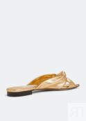 Сандалии JIMMY CHOO Avenue flat sandals, золотой J000162062 | Gold фото 4