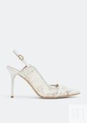 Туфли MALONE SOULIERS Marion slingback pumps, белый MARION85-16-WHTWHT | White фото 1