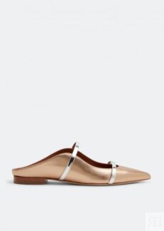 Мюли MALONE SOULIERS Maureen flat mules, золотой