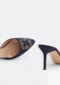 Мюли MANOLO BLAHNIK Hangisimu mules , синий