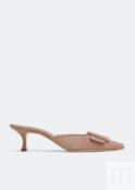 Мюли MANOLO BLAHNIK Maysale mules, бежевый