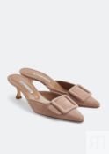 Мюли MANOLO BLAHNIK Maysale mules, бежевый