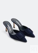 Мюли MANOLO BLAHNIK Maysale mules, синий