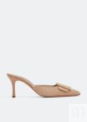 Мюли MANOLO BLAHNIK Maysale mules, бежевый