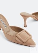 Мюли MANOLO BLAHNIK Maysale mules, бежевый