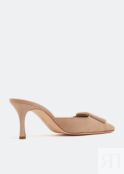 Мюли MANOLO BLAHNIK Maysale mules, бежевый