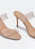 Сандалии MANOLO BLAHNIK Scolto sandals, бежевый 100361-NUD-90 | Beige фото 3