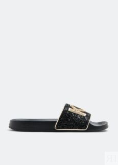 Шлепанцы MICHAEL KORS Gilmore slides, черный