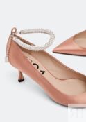 Туфли NO.21 Crystal-embellished pumps, розовый