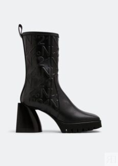 Ботинки NO.21 Logo embossed boots, черный