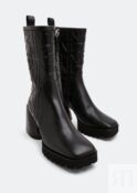 Ботинки NO.21 Logo embossed boots, черный 22ICPXNV14081-X017 | Black фото 5