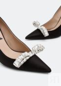 Туфли NO.21 Crystal-embellished pumps, черный 22ICPONV14052-X050 | Black фото 3