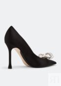 Туфли NO.21 Crystal-embellished pumps, черный 22ICPONV14052-X050 | Black фото 4