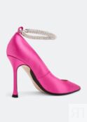 Атласные туфли NO.21 Satin pumps, розовый