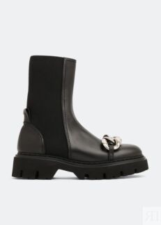 Ботинки NO.21 Chunky chain-embellished boots, черный