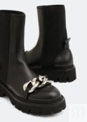 Ботинки NO.21 Chunky chain-embellished boots, черный 21ISP01280128-N001 | Black фото 3