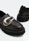 Лоферы NO.21 Buckle-embellished loafers, черный