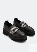 Лоферы NO.21 Buckle-embellished loafers, черный