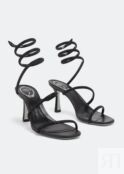 Сандалии RENÉ CAOVILLA Cleo crystal-embellished sandals, черный C11575-080-R001V050 | Black фото 5