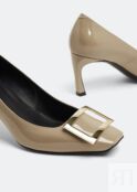 Туфли ROGER VIVIER Trompette pumps, бежевый RVW40015280D1PC415-DAINO | Beige фото 3