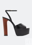 Сандалии SAINT LAURENT Jodie platform sandals, черный 74243819X001000 | Black фото 1