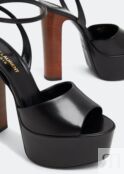 Сандалии SAINT LAURENT Jodie platform sandals, черный 74243819X001000 | Black фото 2