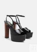 Сандалии SAINT LAURENT Jodie platform sandals, черный 74243819X001000 | Black фото 4