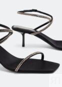 Сандалии SAINT LAURENT Nuit sandals, черный 7437161UUAC1064 | Black фото 2