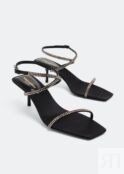 Сандалии SAINT LAURENT Nuit sandals, черный 7437161UUAC1064 | Black фото 4