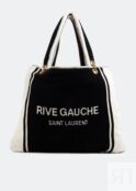 Сумка-тоут SAINT LAURENT Rive Gauche towel tote bag, черный