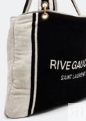 Сумка-тоут SAINT LAURENT Rive Gauche towel tote bag, черный