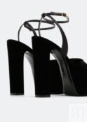 Сандалии SAINT LAURENT Jodie platform sandals, черный