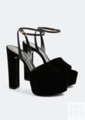 Сандалии SAINT LAURENT Jodie platform sandals, черный